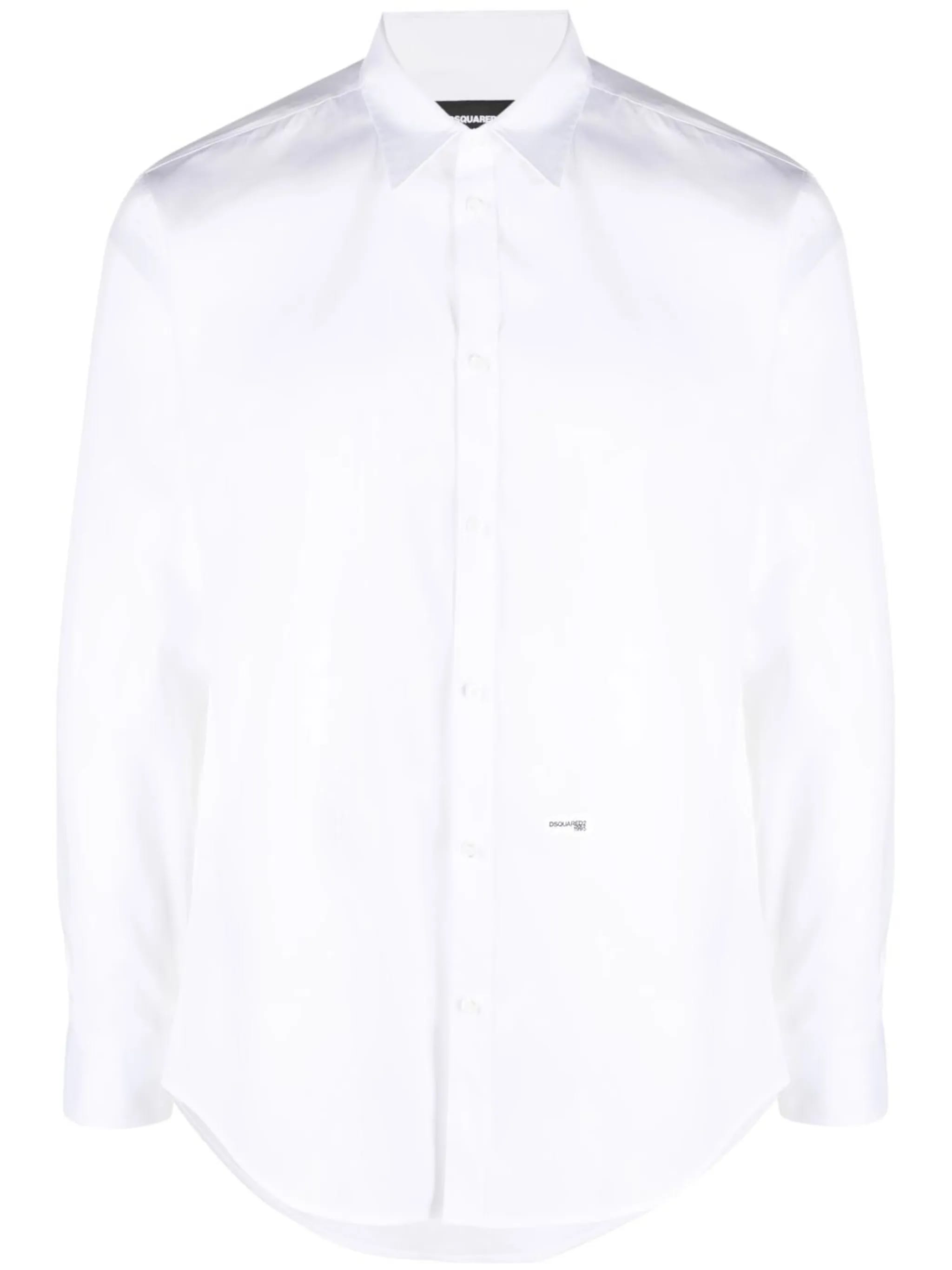 Dsquared2 Men's White Relax Dan Shirt Co Ea Camicia