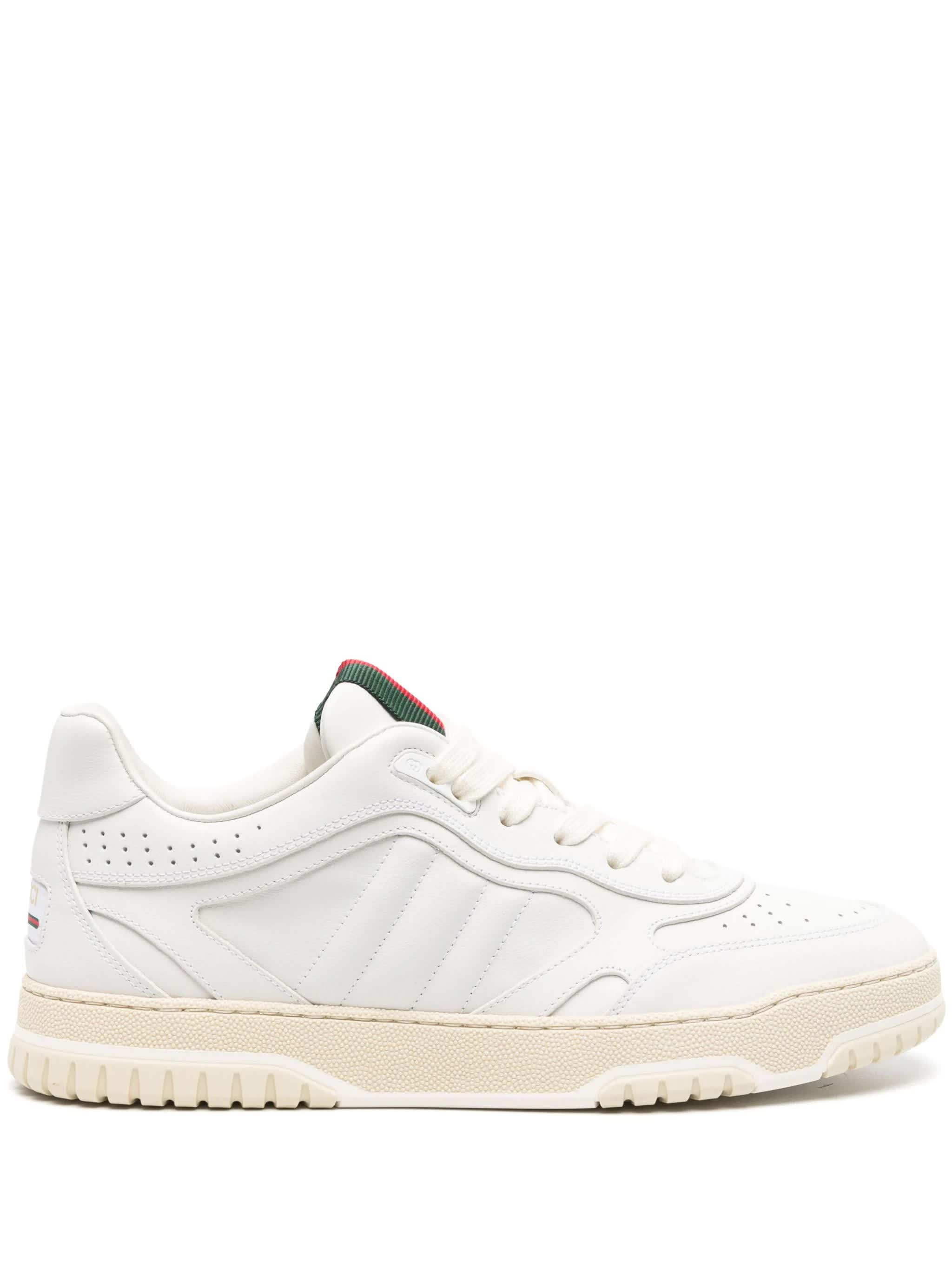 Gucci Re-web White Leather Calzature - Women