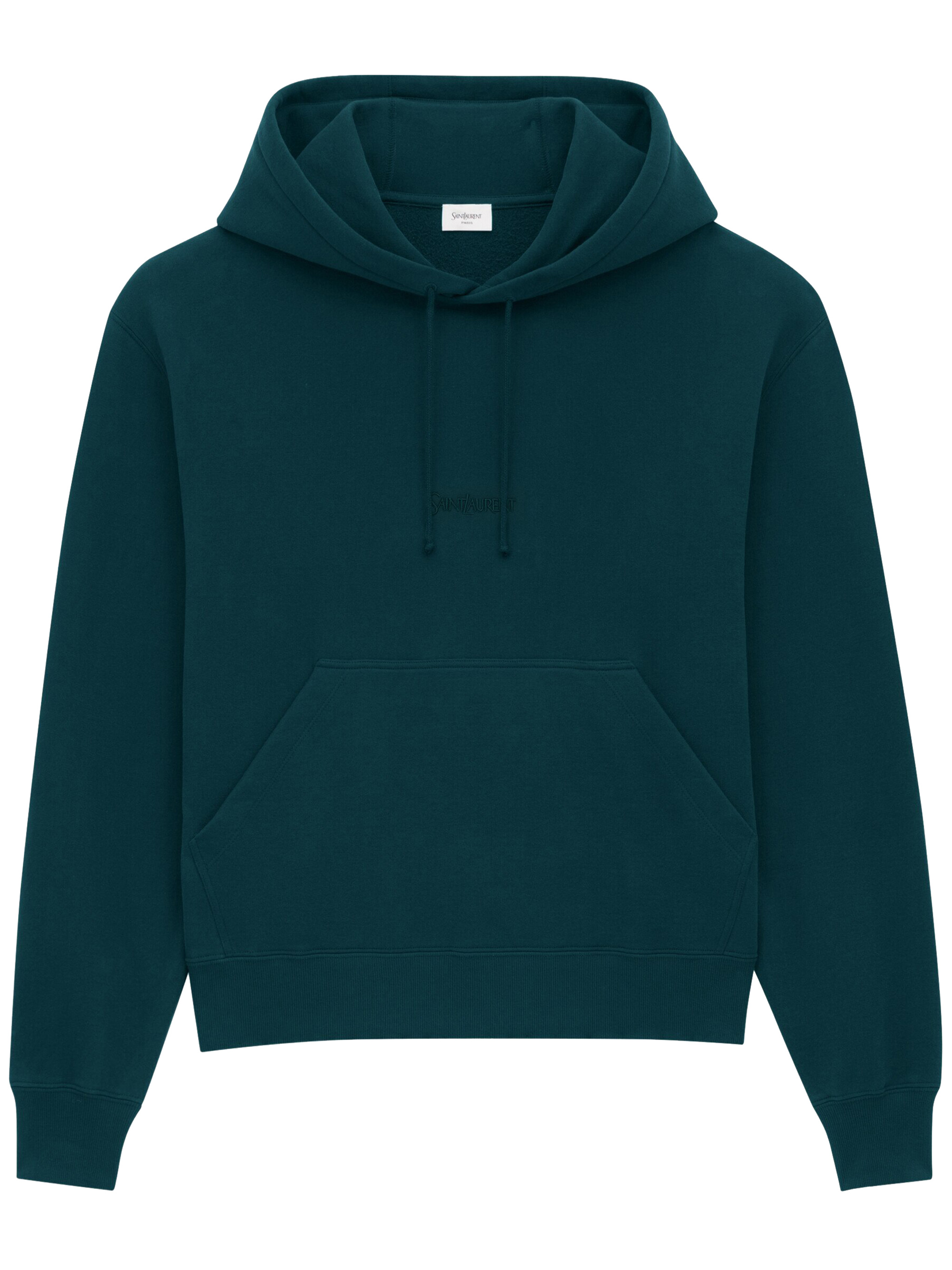 Saint Laurent Felpa Con Cappuccio Green - Men