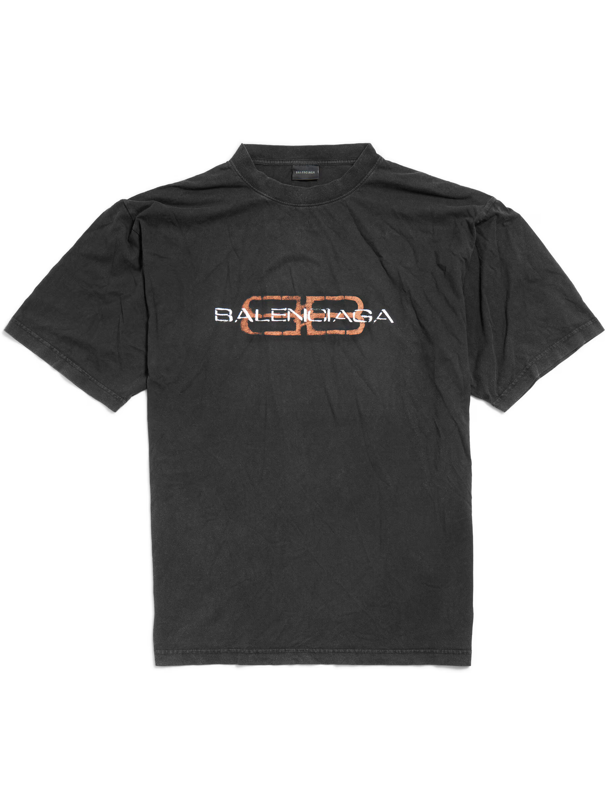 BALENCIAGA Balenciaga Medium Fit T-shirt Black - Men　バレンシアガ ミディアム フィット T シャツ ブラック - メンズ