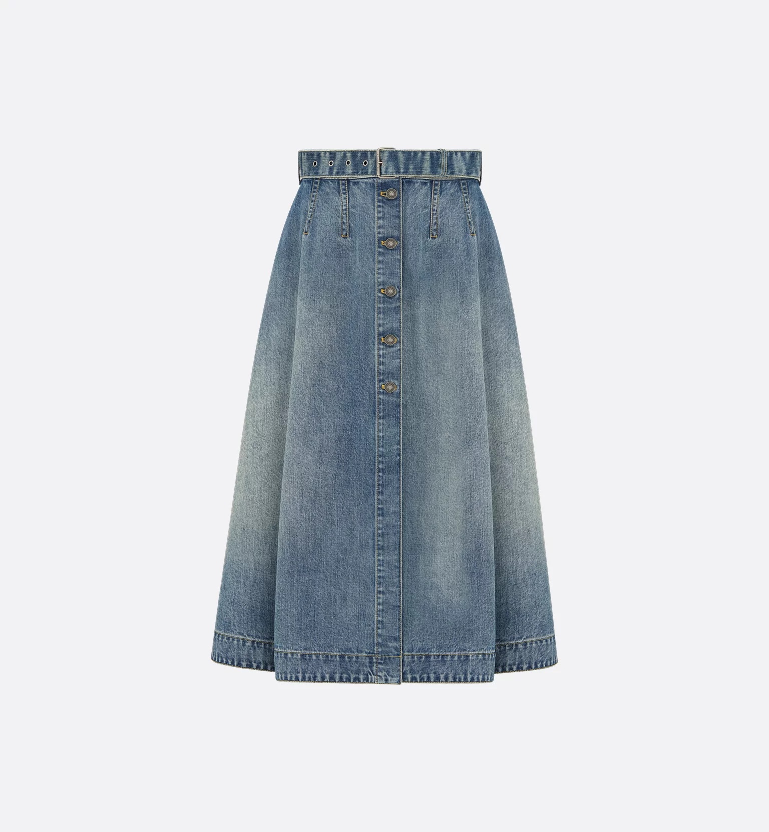 Christian Dior Gonna In Denim Blue – Women