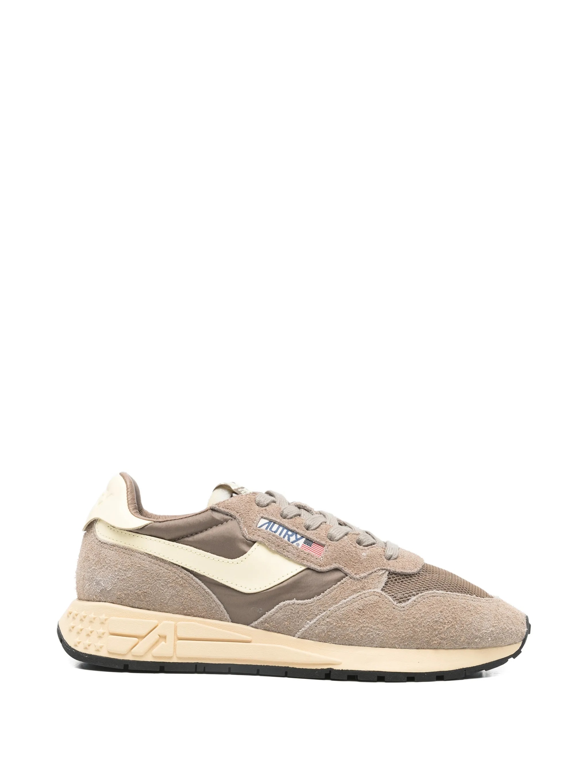 Autry Men's Brown Reelwind Low Suede Calzature