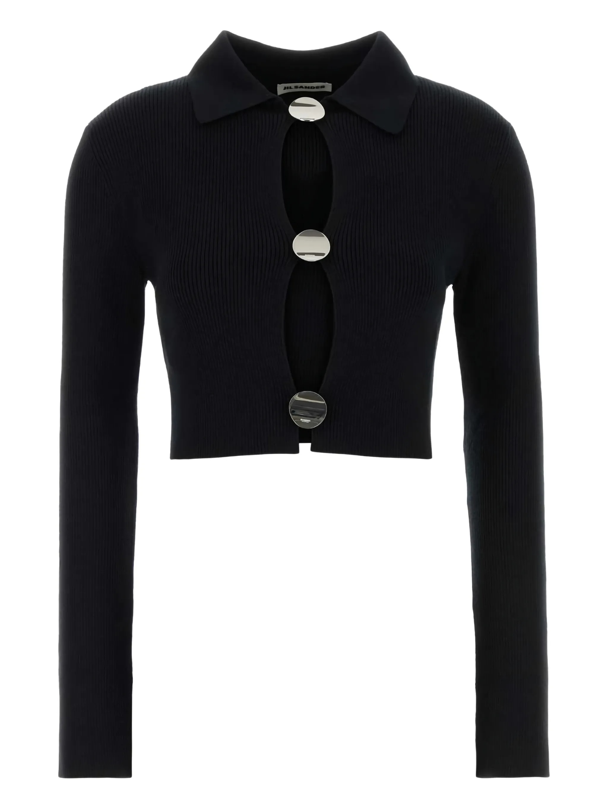 Jil Sander Women's Black Cardigan Maglia