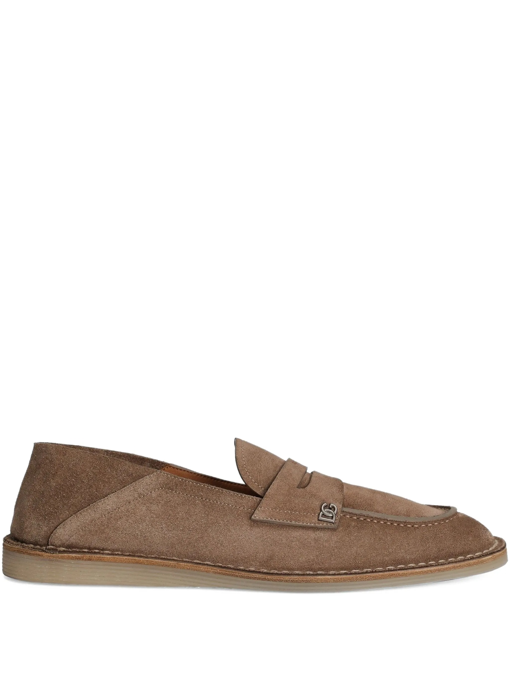 Dolce & Gabbana Pantofola Crosta Brown Leather Calzature - Men