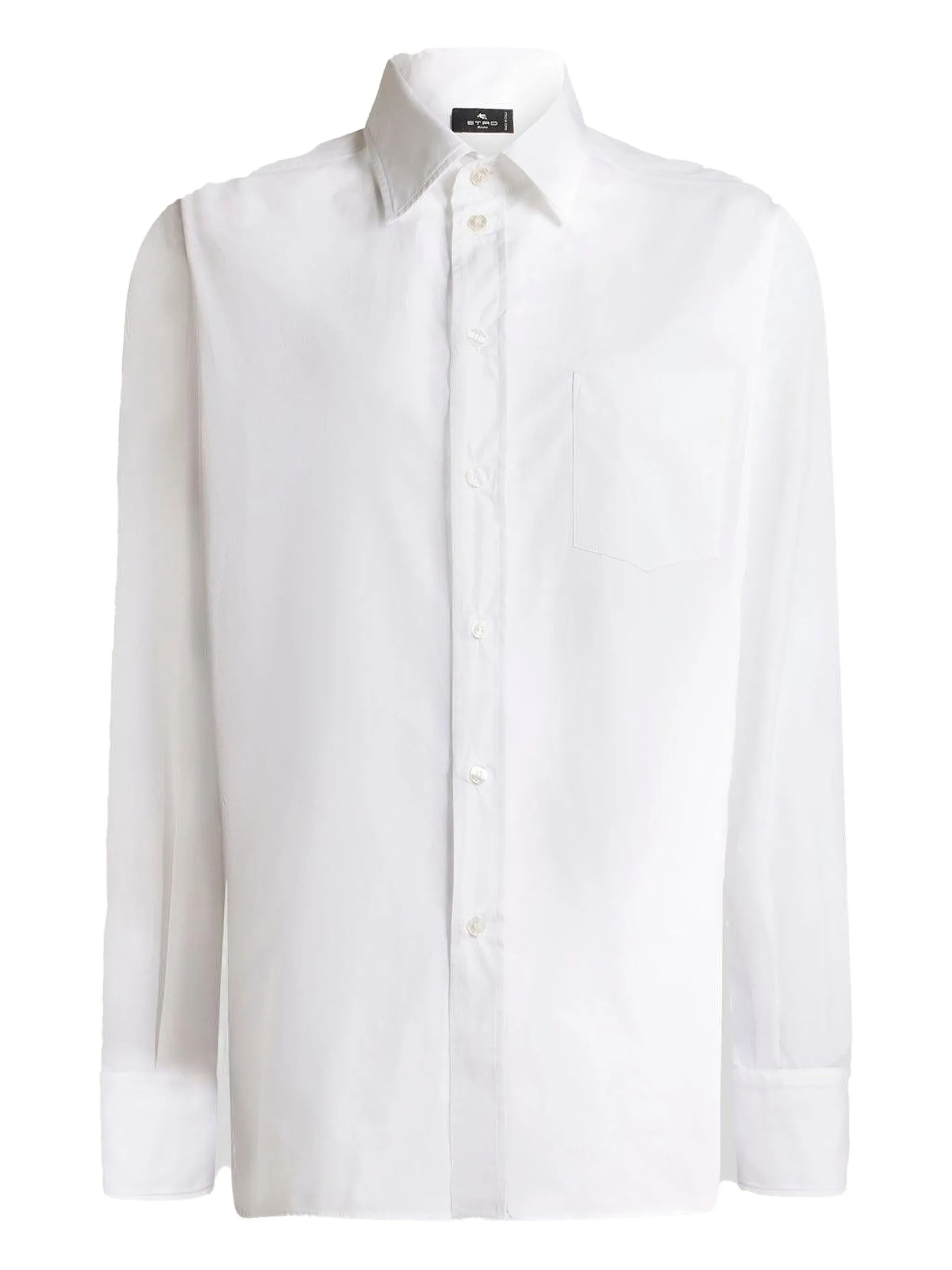 Etro Loose Fit Shirt With Back Print Blue Camicia - Women