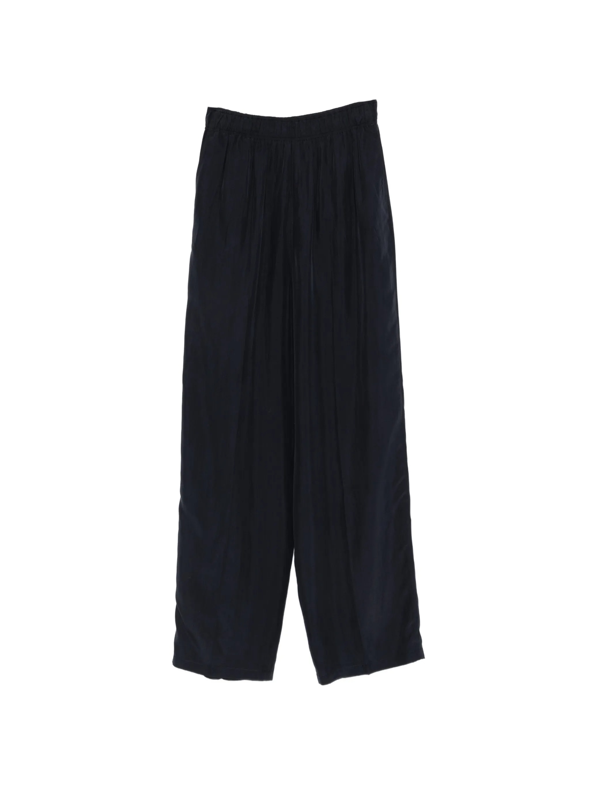 Prada Women's Blue Seta Lavata Pantaloni
