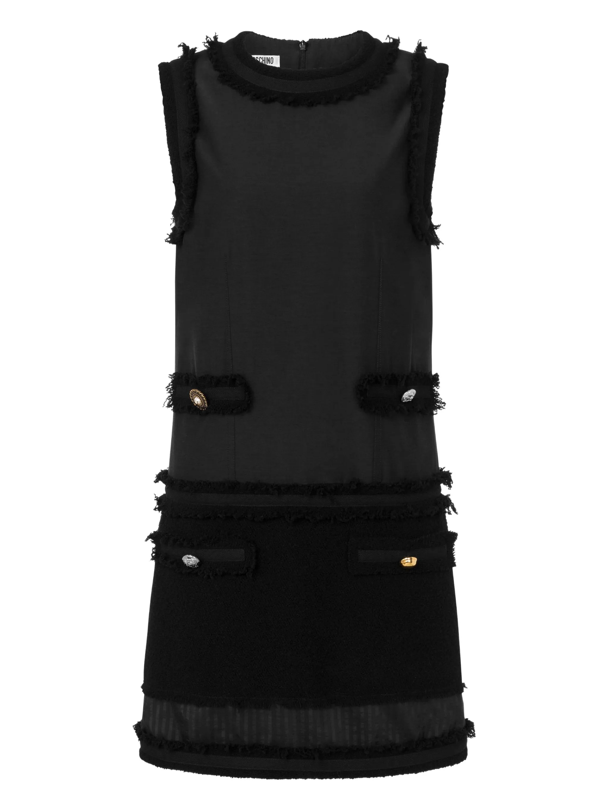 Moschino Abito Boucle Stretch Black Wvvipaea - Women