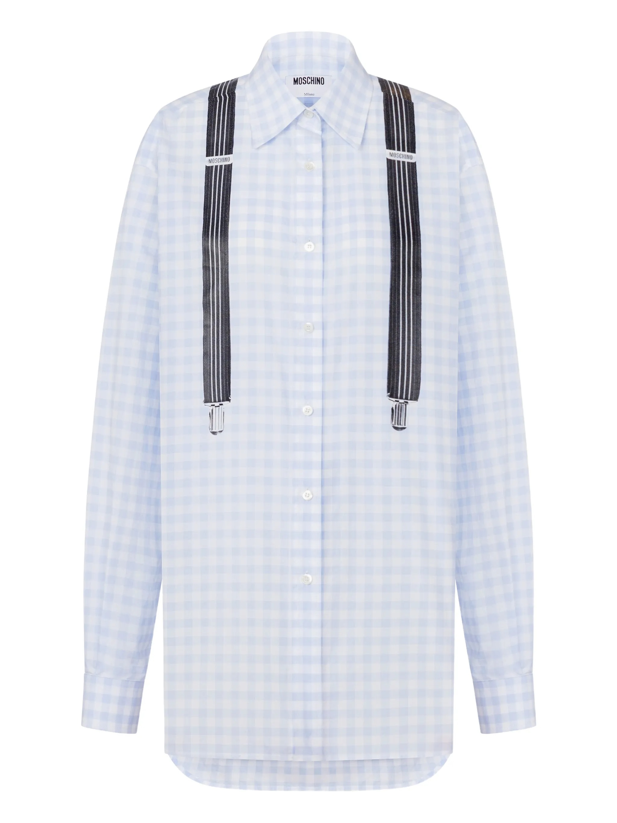 Moschino Camicia Vichy Di Cotone Pink & Purple - Women