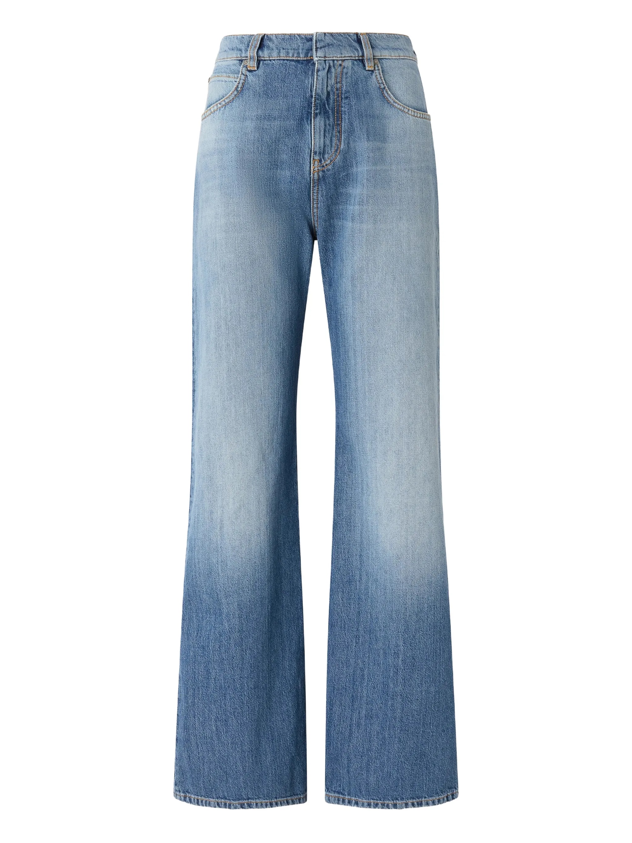 Pinko Women's Blue Wanda Wide Leg Jean