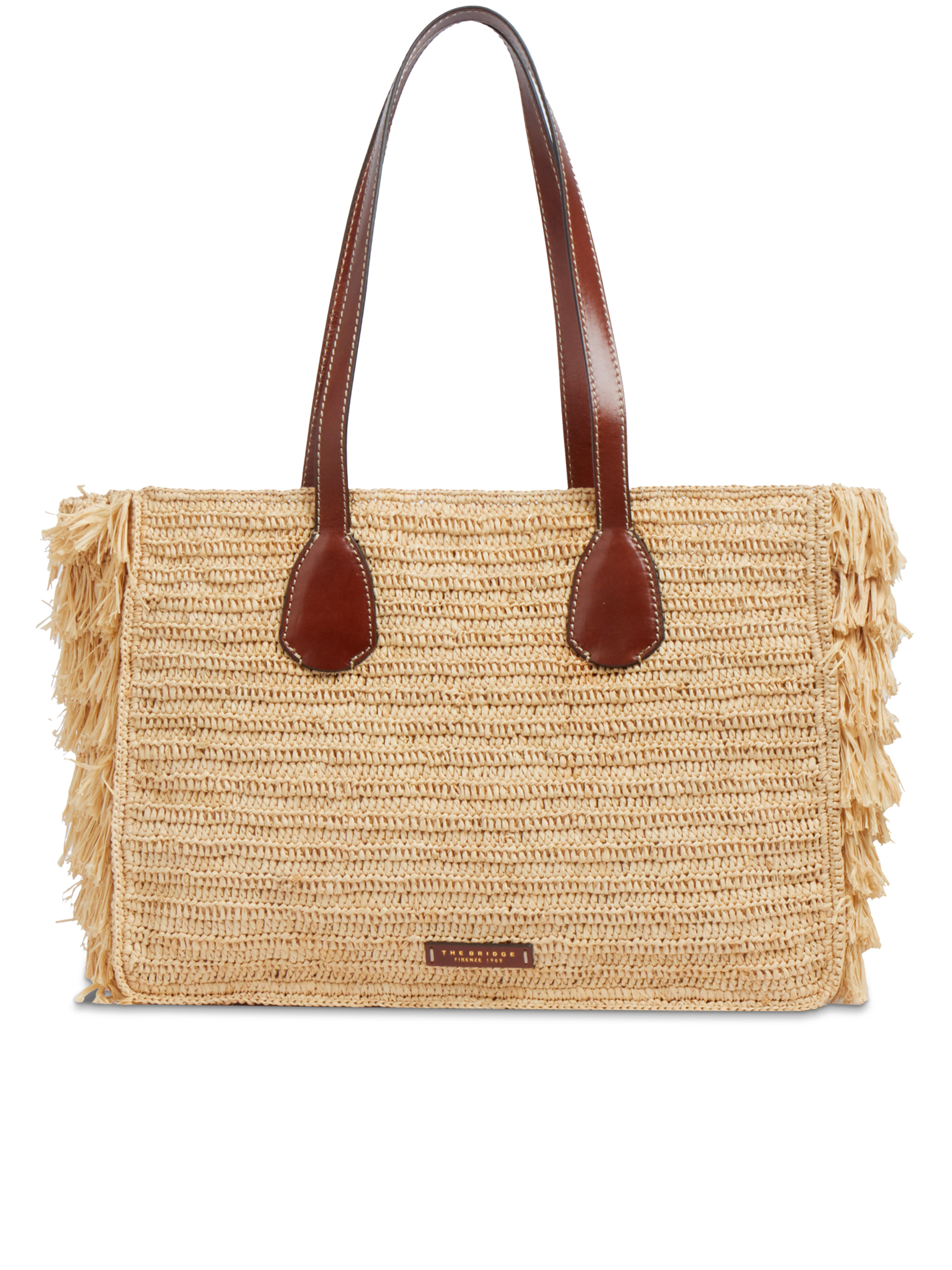 The Bridge Women's Nude & Neutrals Shopping Straw Borsa