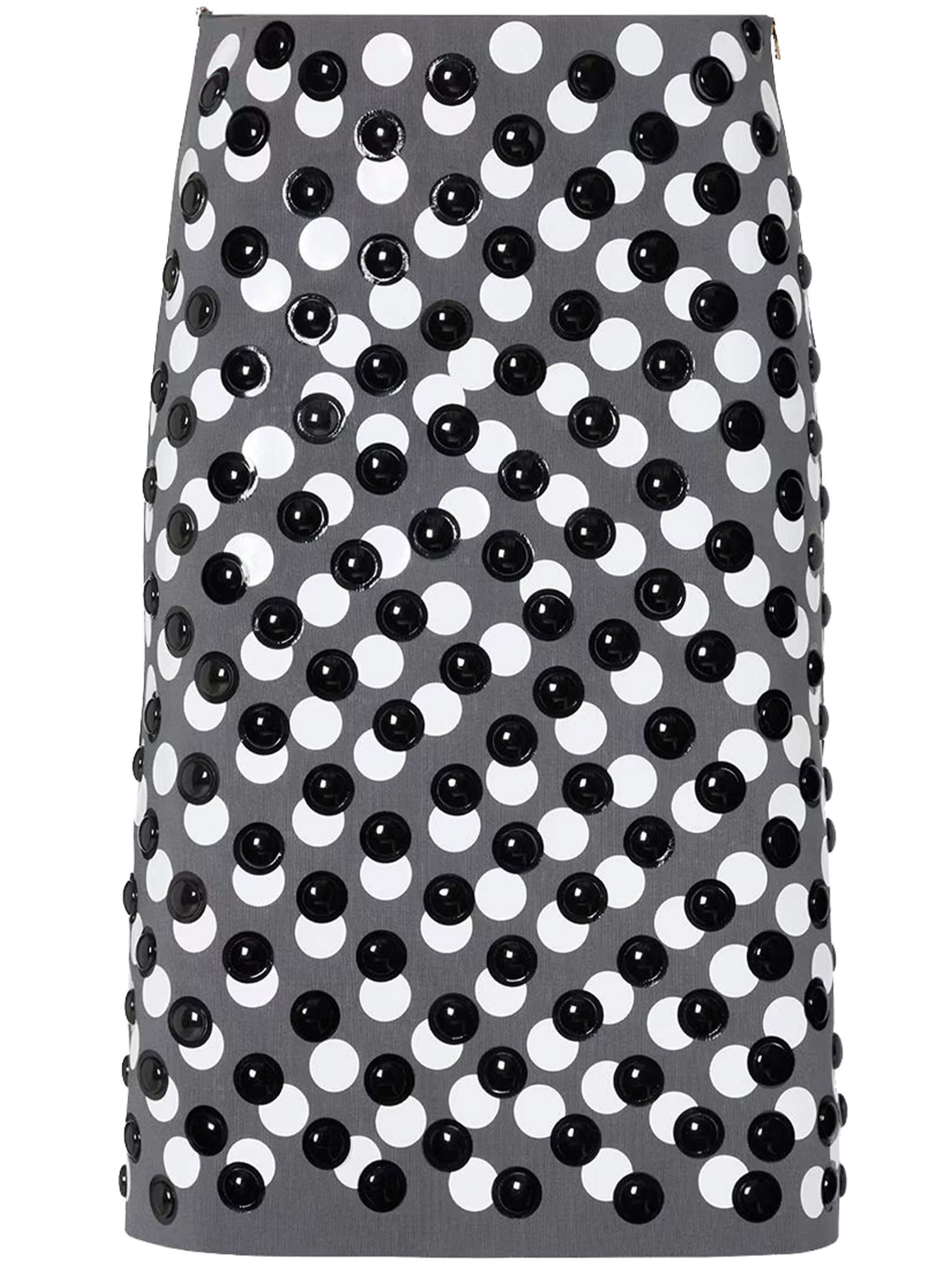 Fendi Skirt Framis Viscose V3m Asfalto+white Gonna – Women