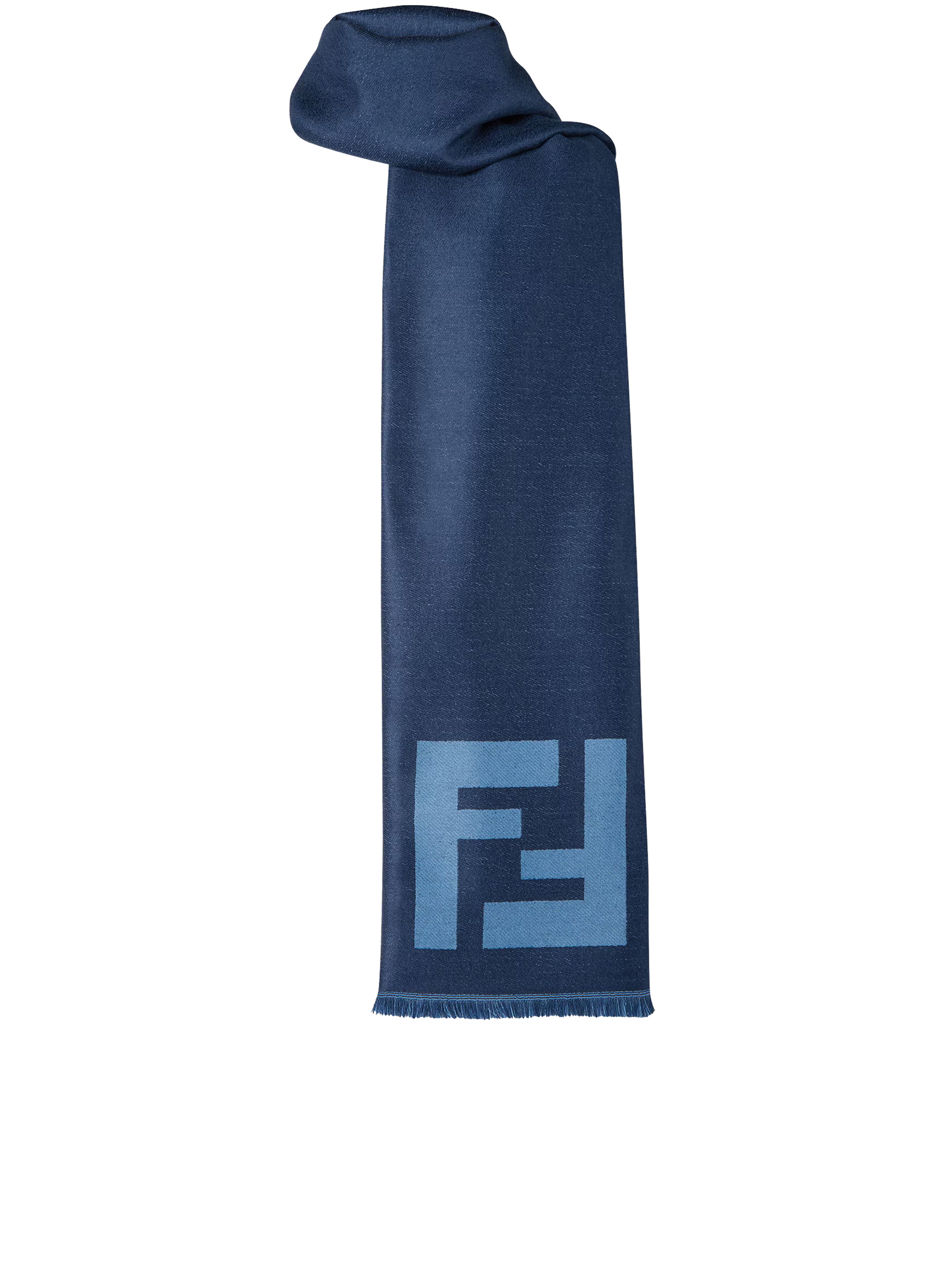 FENDI Fendi Sciarpa 70x180 Ff Blue - Men　フェンディ スカーフ 70x180 Ff ブルー - メンズ