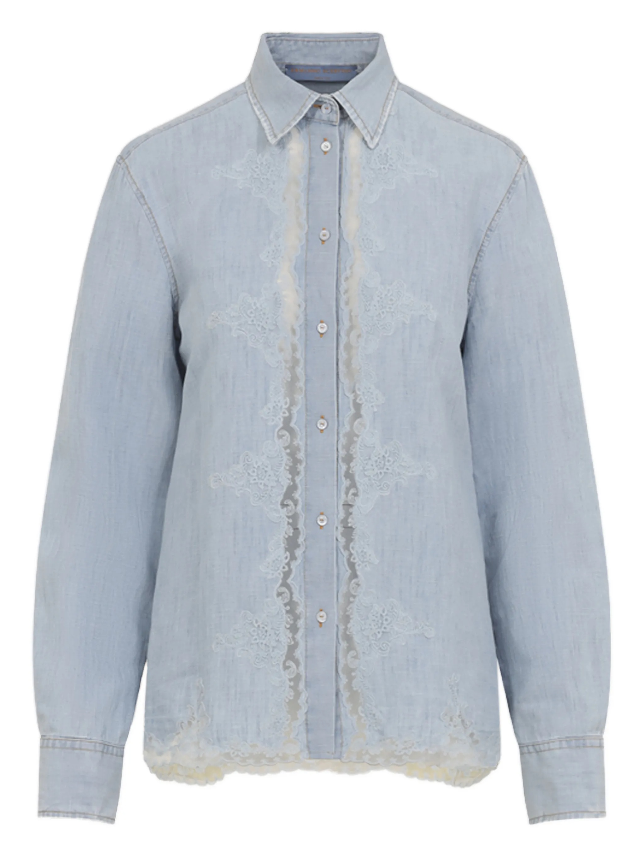 Ermanno Scervino Women's Brown Camicia Con Ricamo Co Li