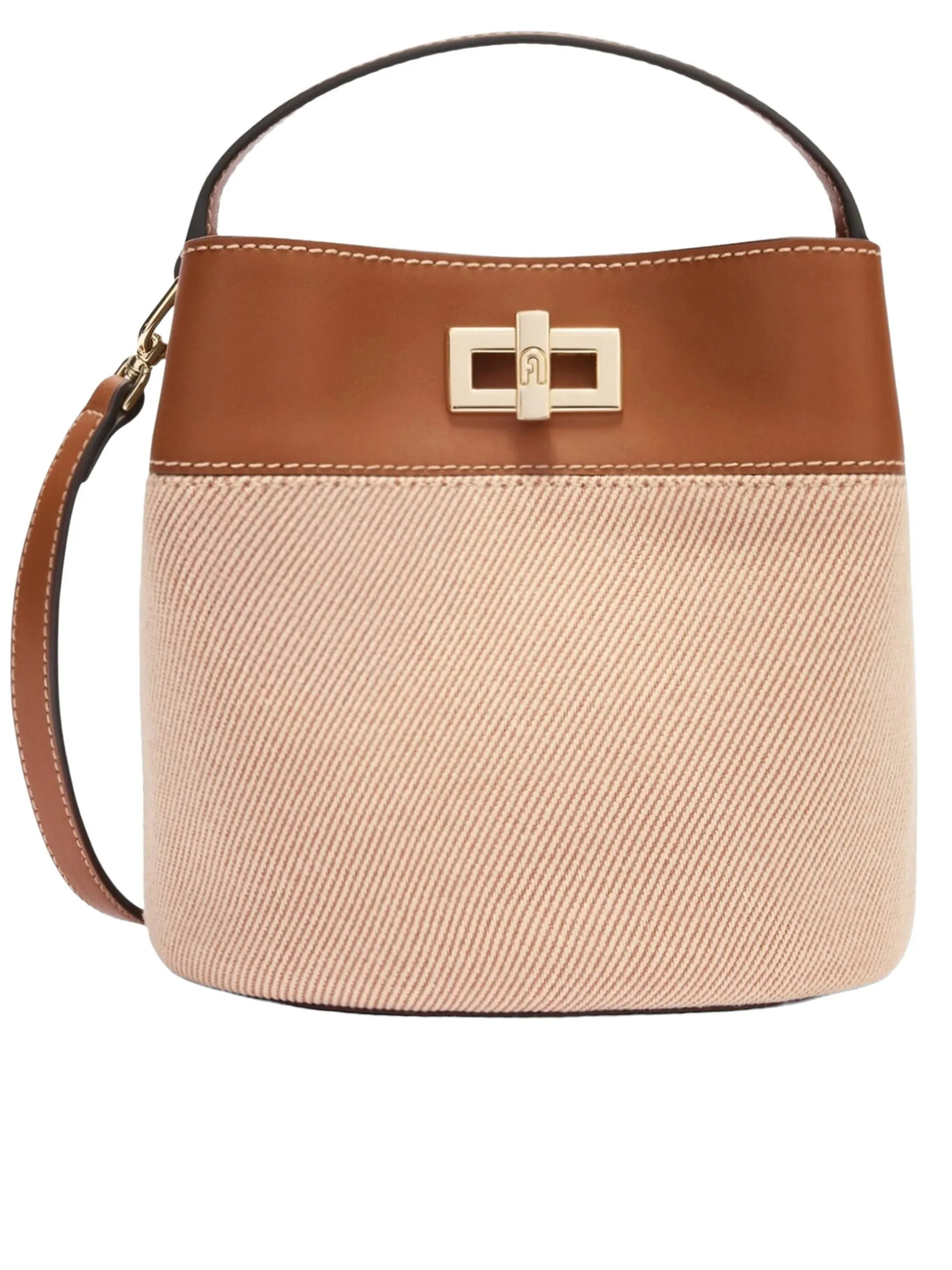 Furla Women's Brown Amelia Mini Bucket Borsa