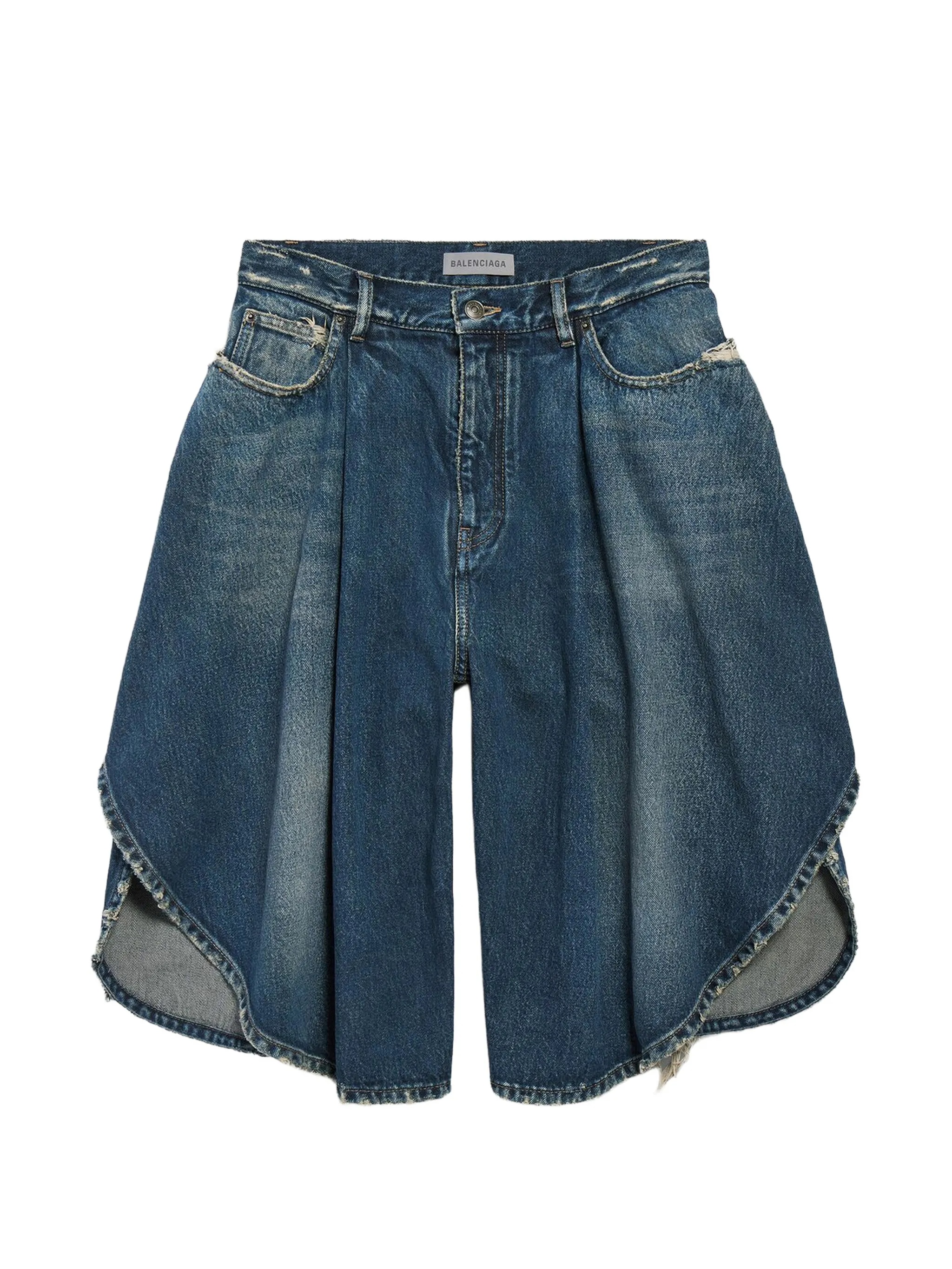 Balenciaga Tulipe Bermuda Blue Short – Women