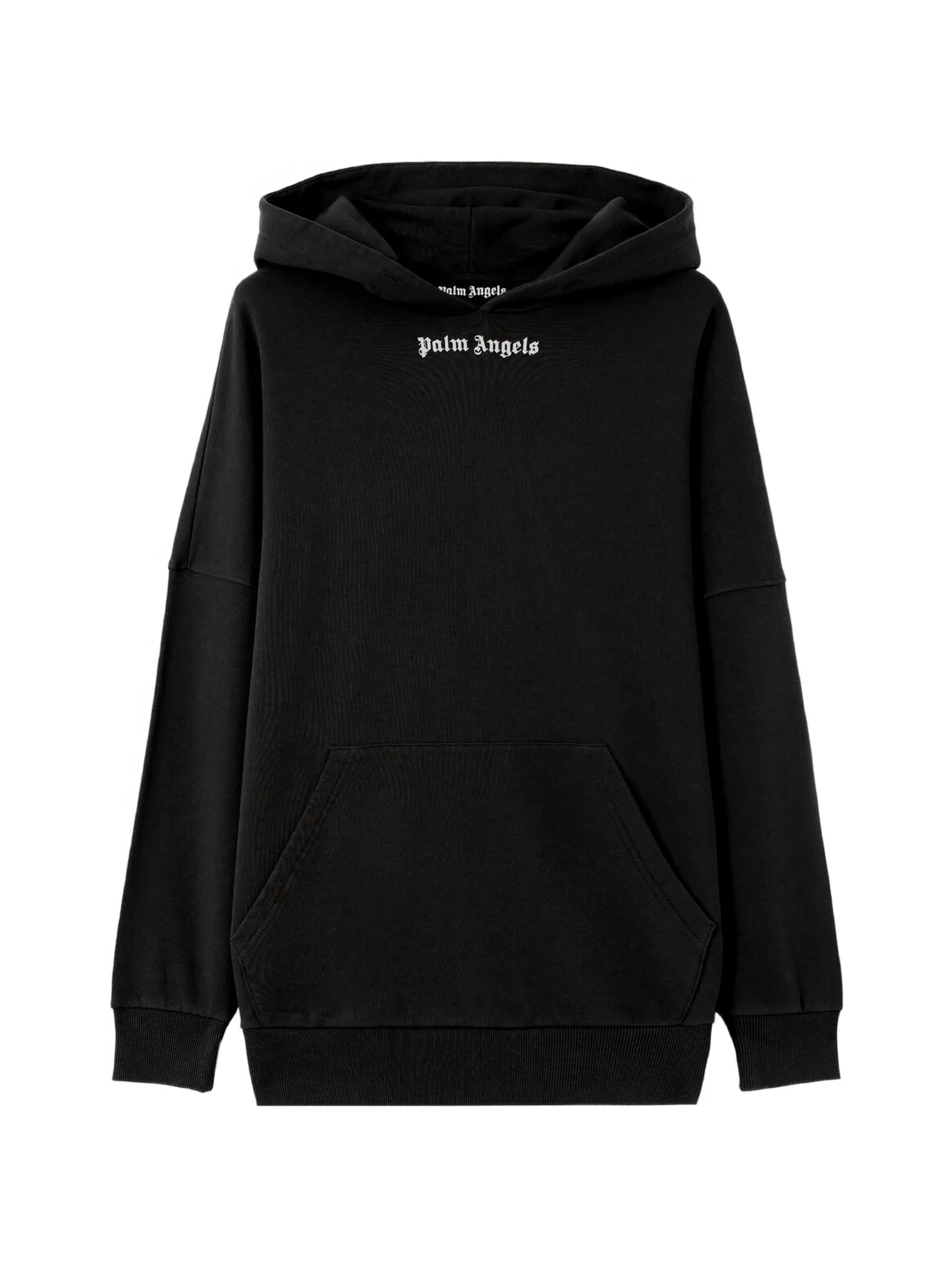 Palm Angels Men's Black Classic Logo Over Hoodie Felpa